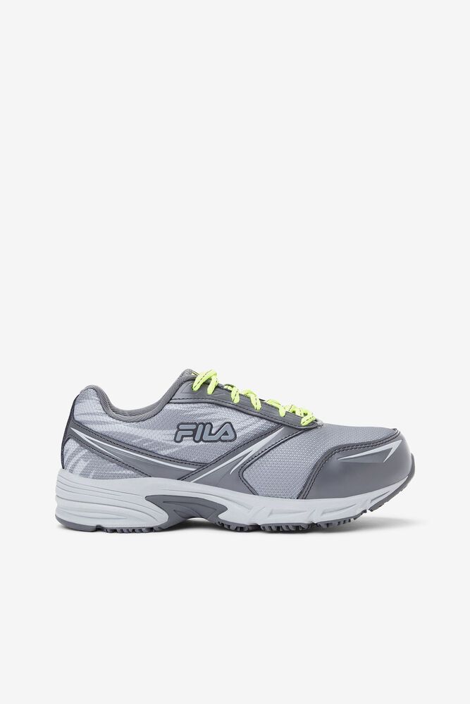 Fila Memory Meira 2 Slip Resistant Composite Toe Grey Work Shoes Womens - NZ 03178-XJHM